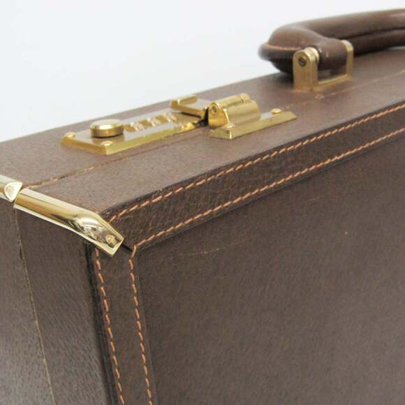 Gucci Interlocking G 016 20 0491 Men,Women Leather Attaché Case,Handbag Brown - Picture 8 of 16